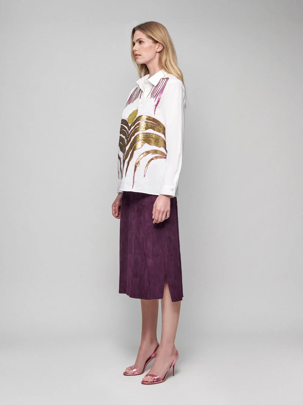 Atena Embroidered Poplin Shirt - Image 4