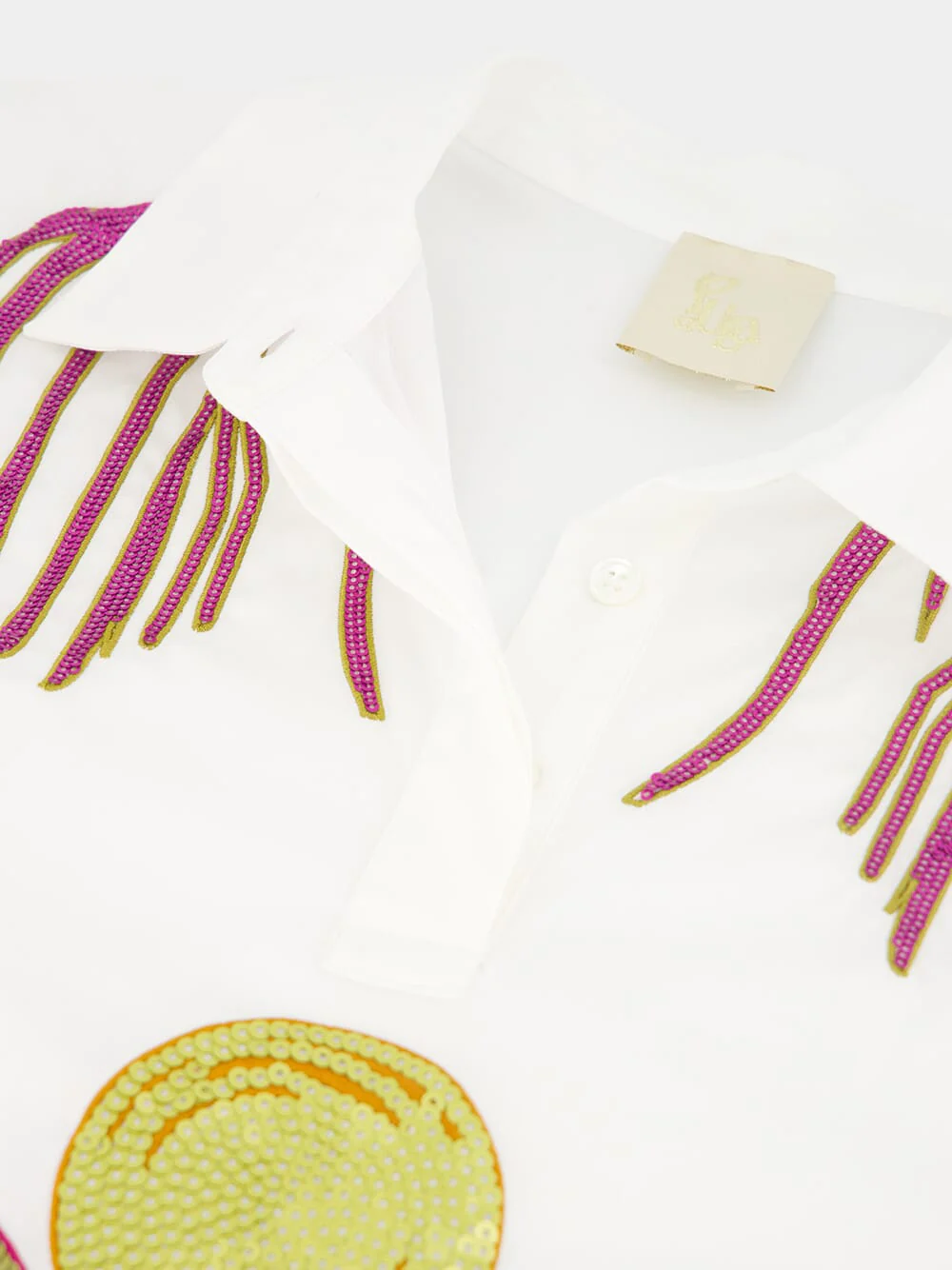 Atena Embroidered Poplin Shirt - Image 5
