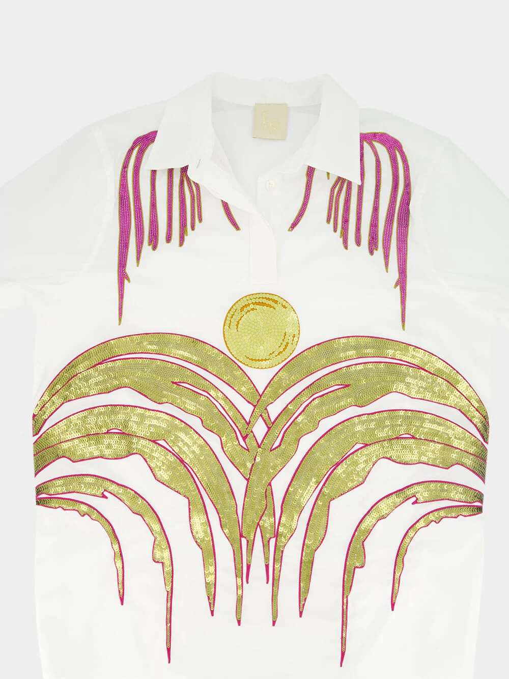 Atena Embroidered Poplin Shirt - Image 8