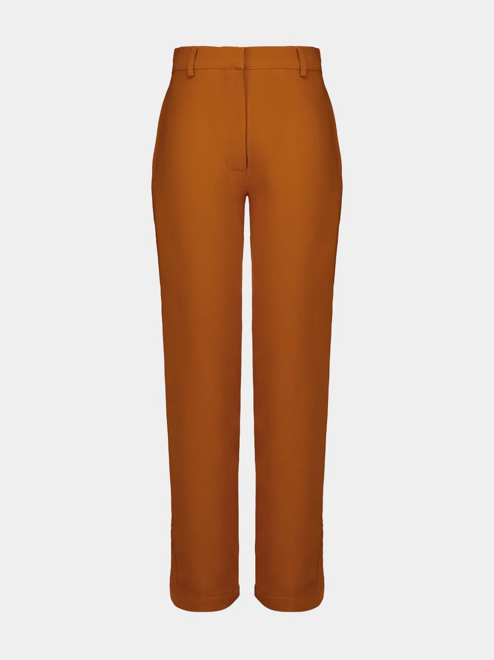 Emily Caramel Café Ankle Cut Tailored Pants