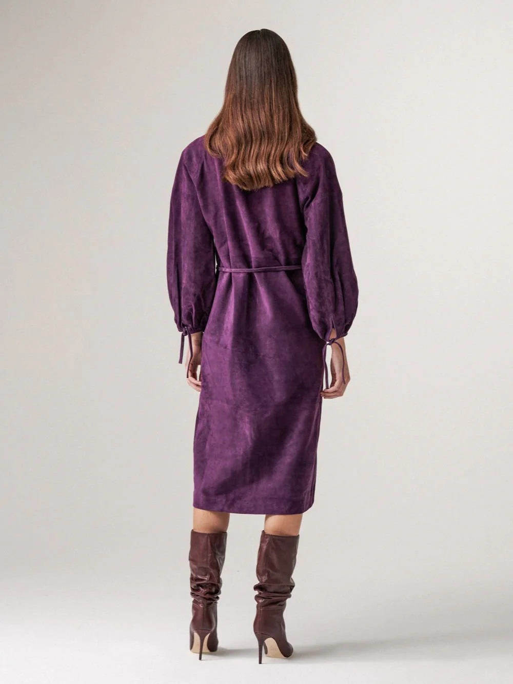 Fluorita Suede Midi Dress - Image 6