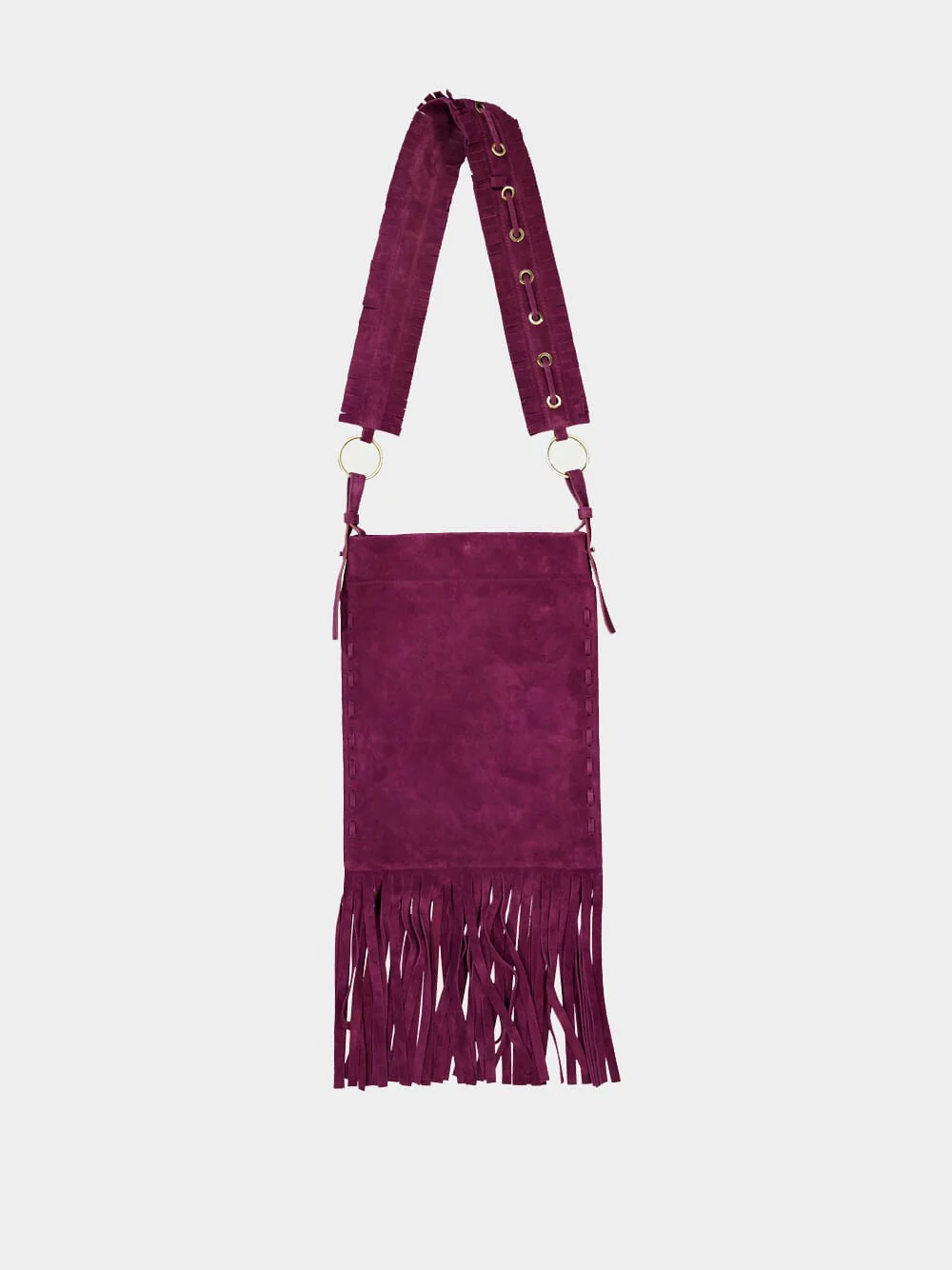 Engelbert Fringed Leather Handbag - Image 2