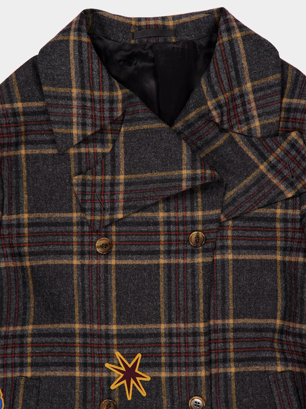 Hazel Check Houndstooth Embroidered Coat - Image 7