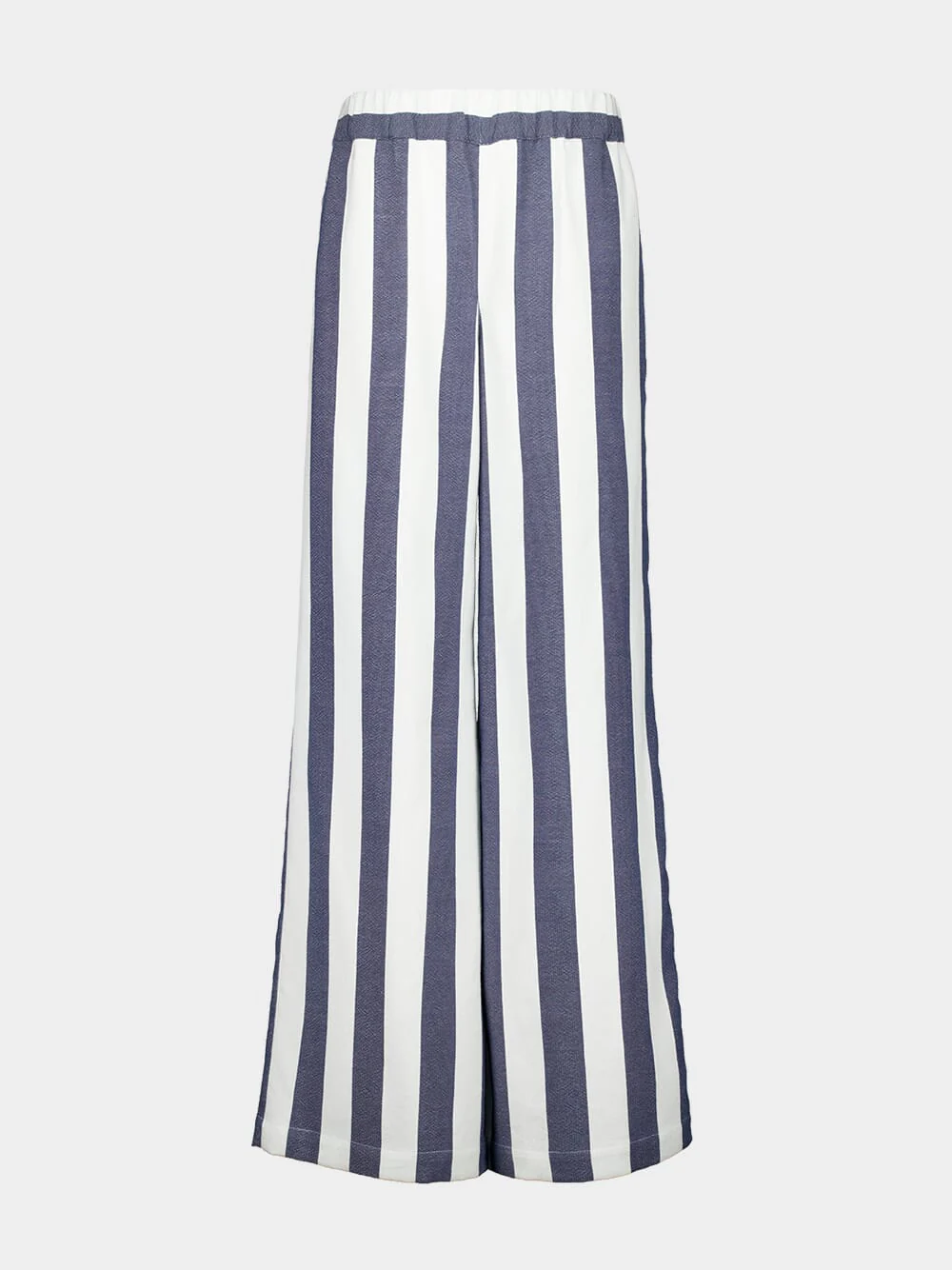 Hydrilla Navy Hand-Woven Striped Pants