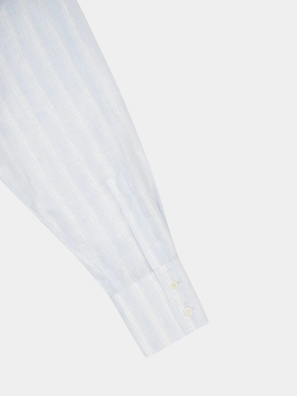 Isoetes Linen Striped Shirt with Embroidery - Image 5