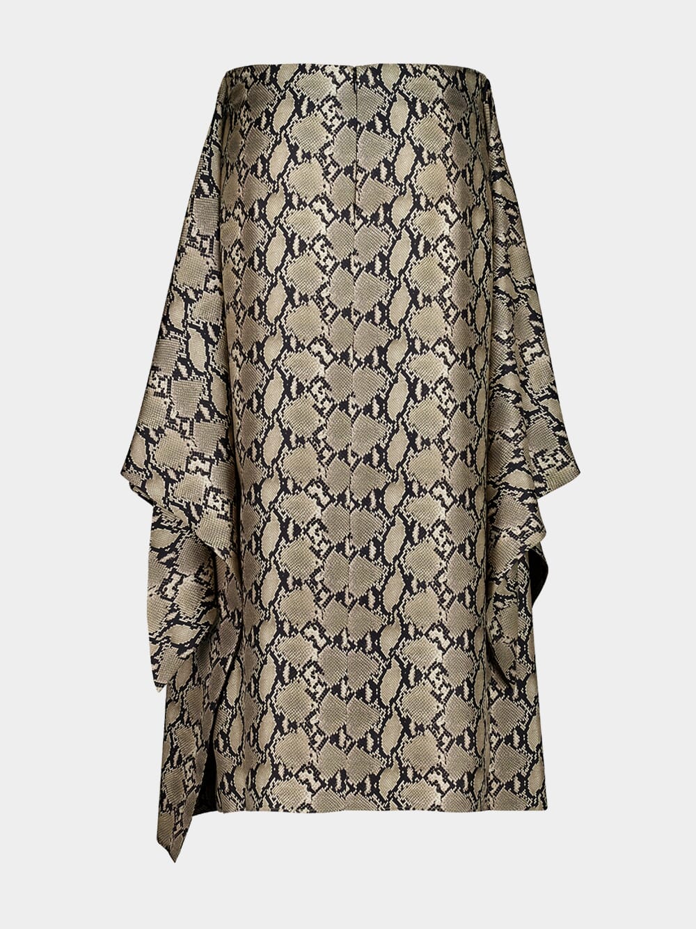 Ivy Snakeskin Wrap Skirt in Printed Silk Twill - Image 10