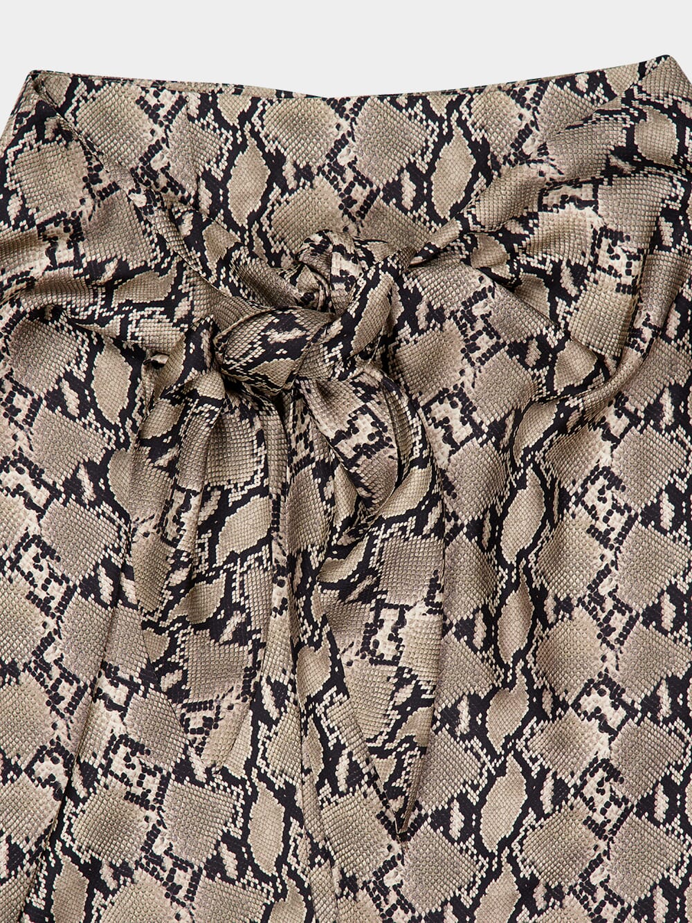 Ivy Snakeskin Wrap Skirt in Printed Silk Twill - Image 6