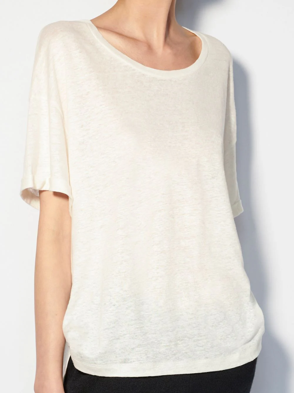Linen T-Shirt with Foile - Image 3