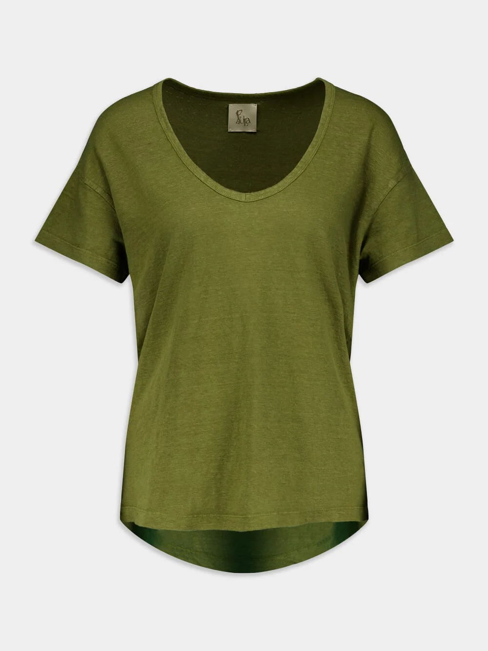 Linen V-Neck T-Shirt - Image 6