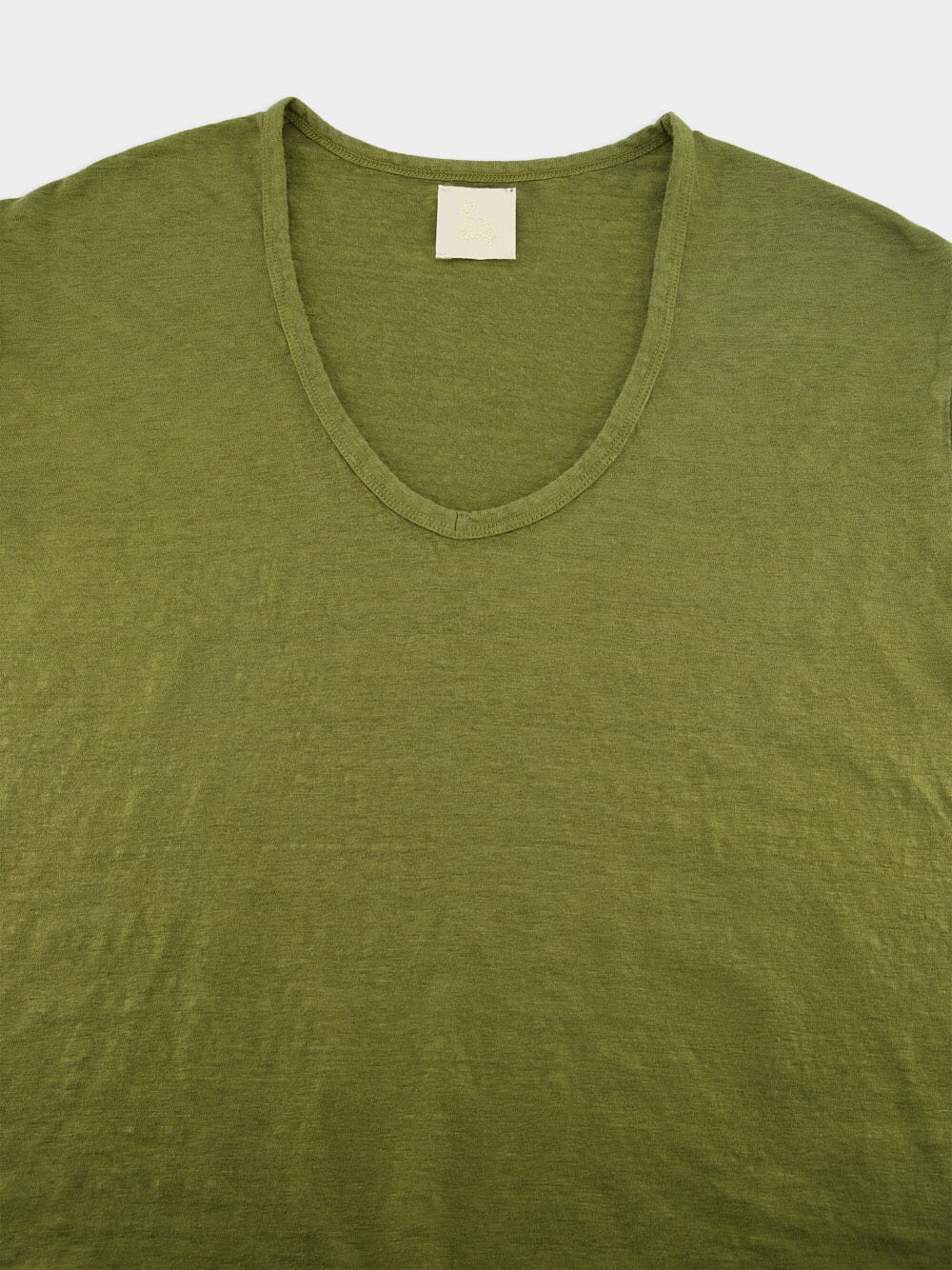Linen V-Neck T-Shirt - Image 8