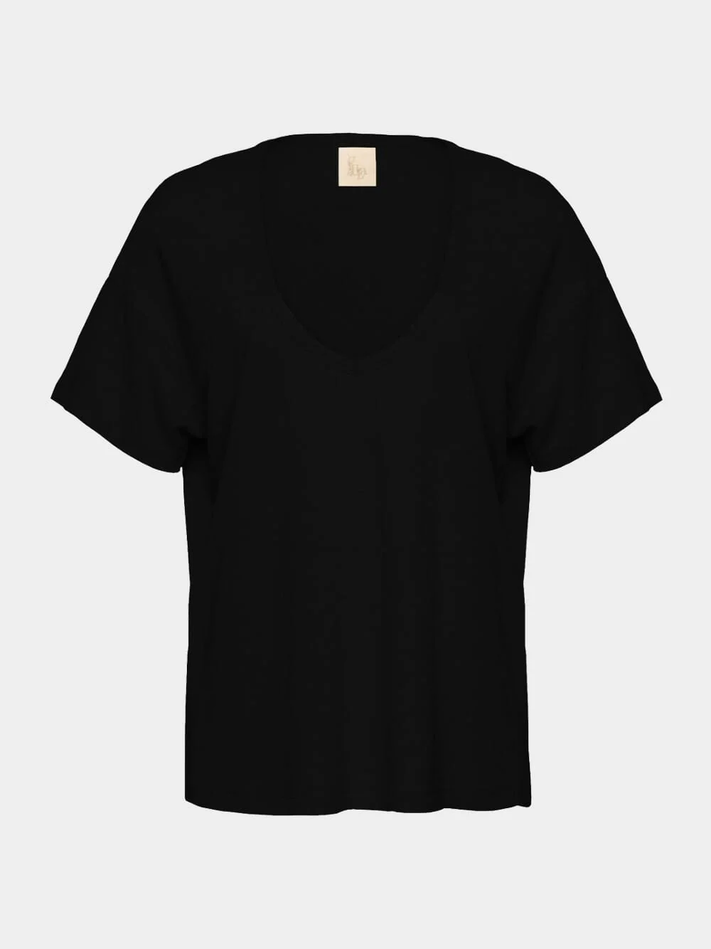 Linen V-Neck T-Shirt - Image 4
