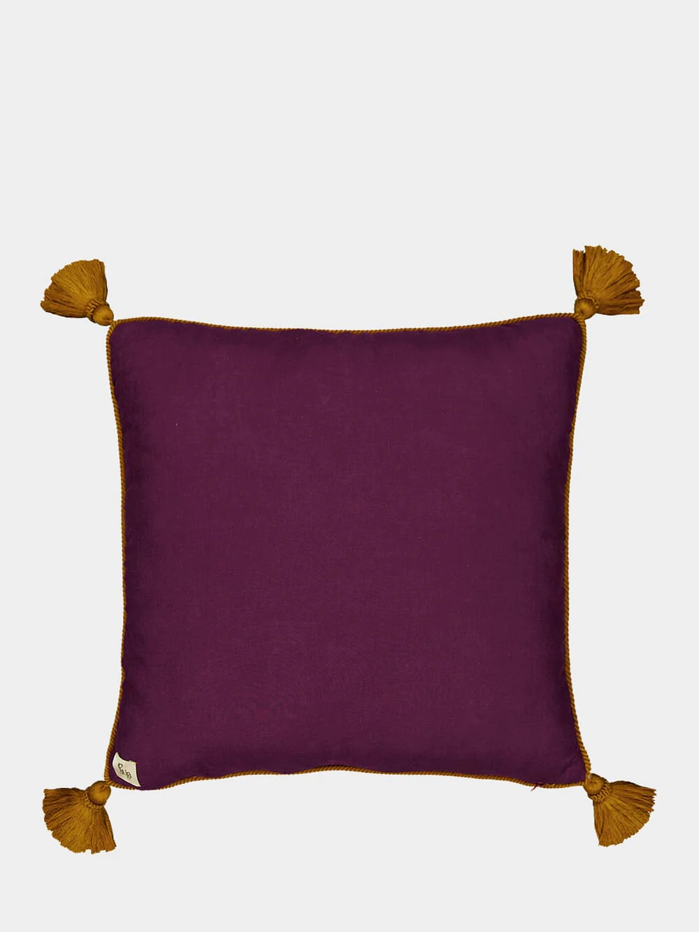 Onyx Embroidered Burgundy Cushion - Image 2