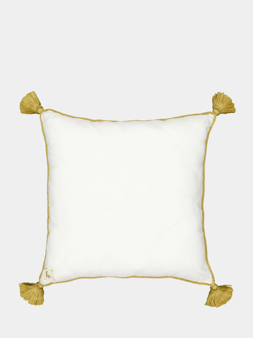 Onyx Embroidered White Cushion - Image 2