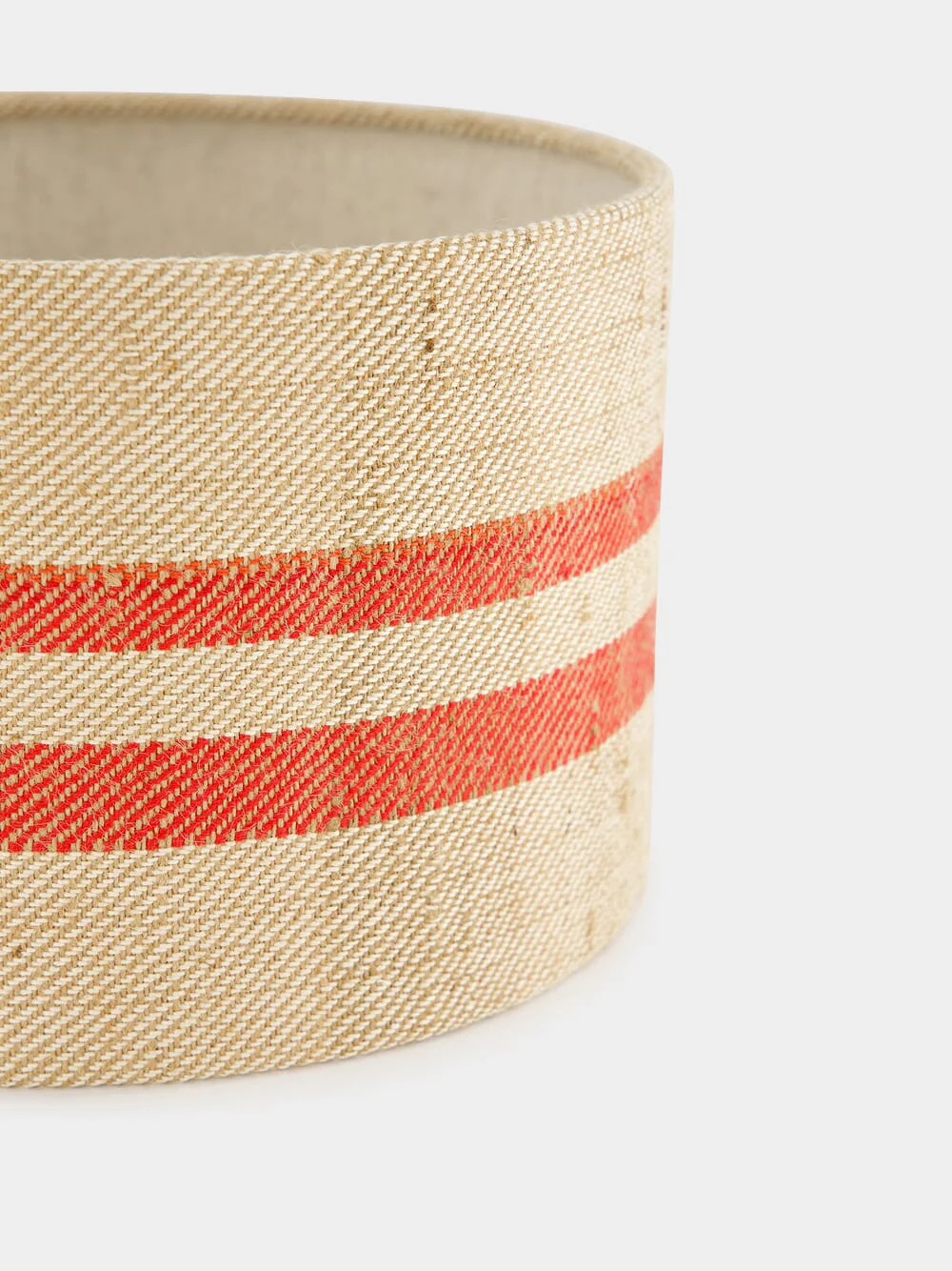 Striped Small Red Lampshade - Image 3