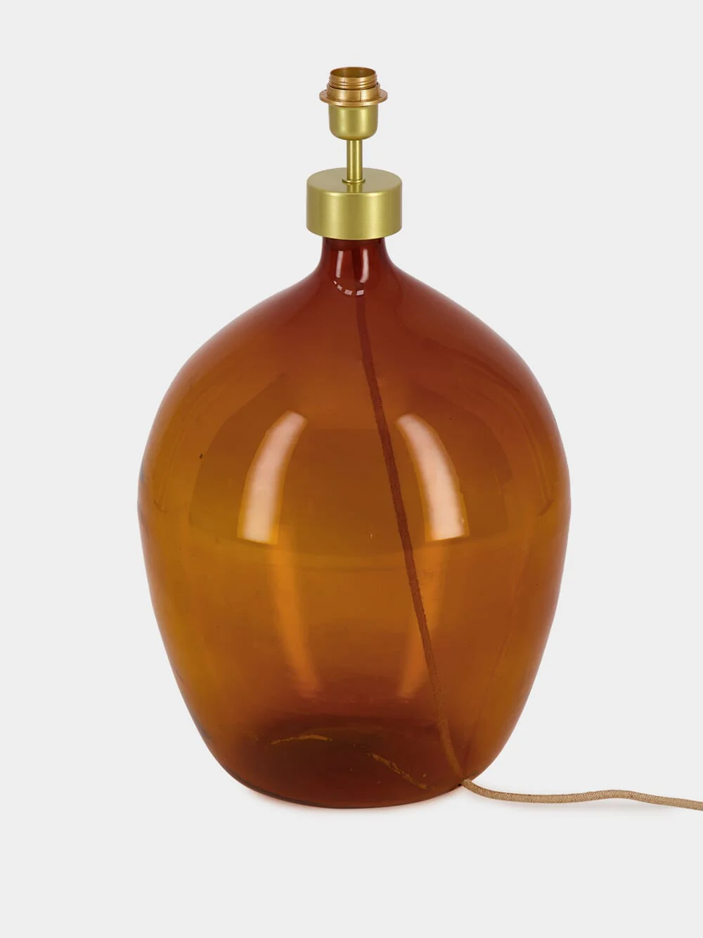 Brown Glass Lamp Base - Image 2