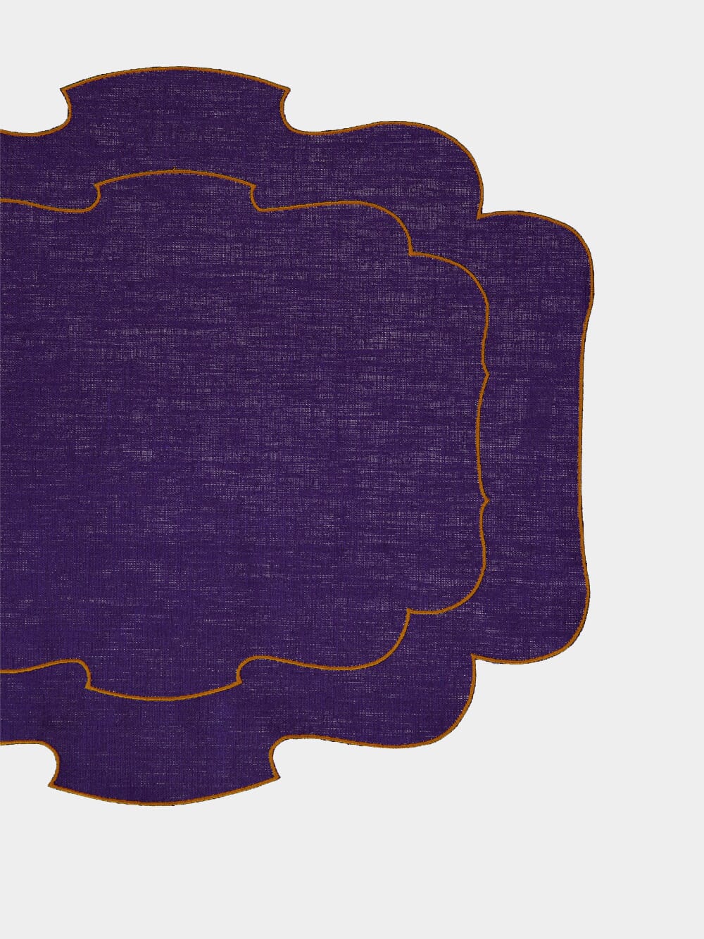 x Gallina Matta Violet Linen Placemat - Image 2