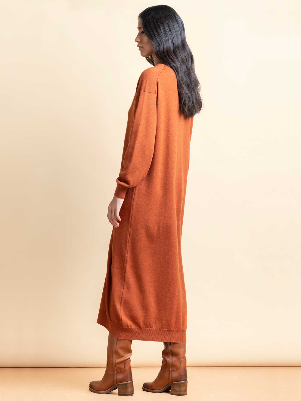 Brown Long Cardigan - Image 2