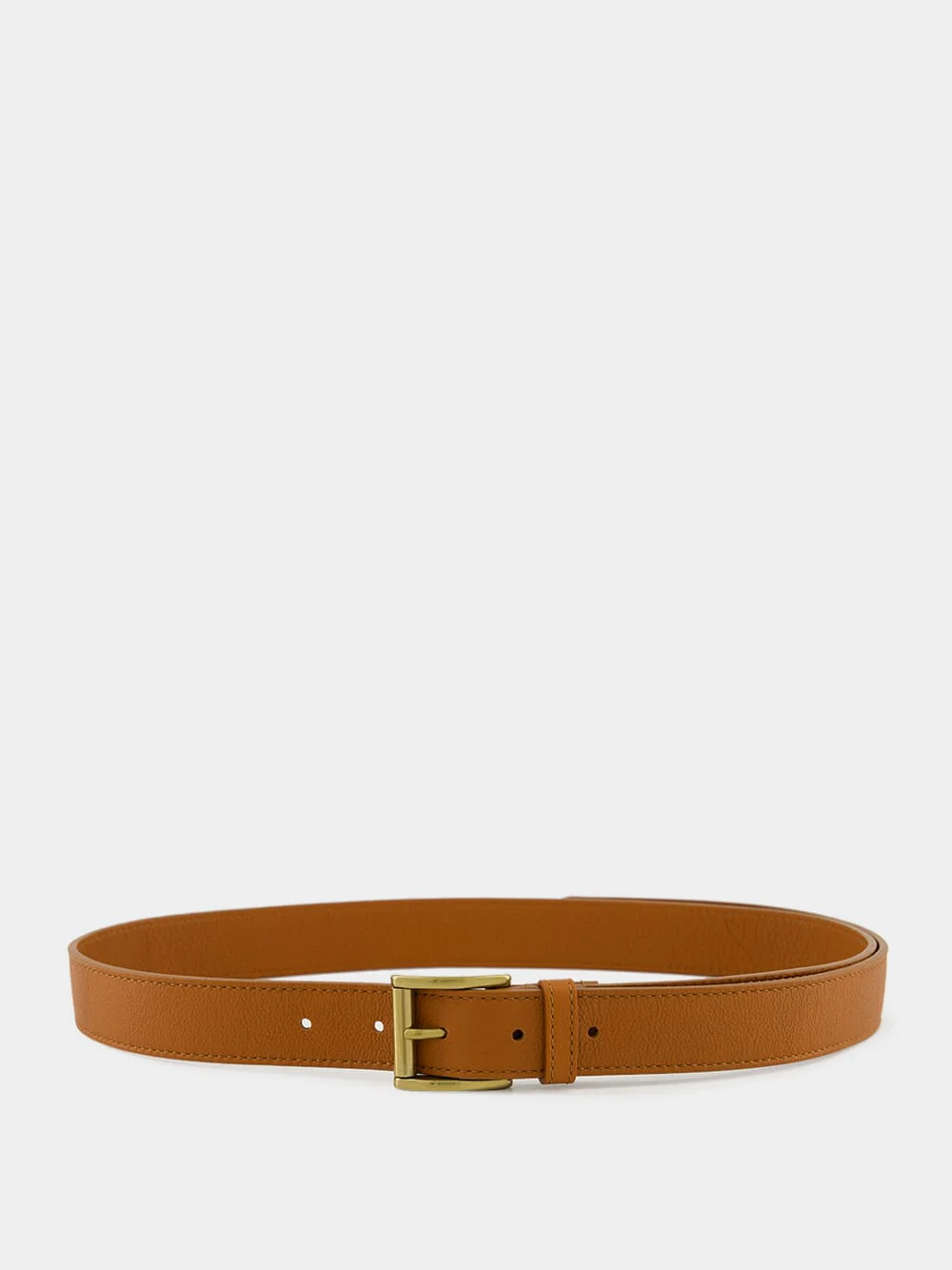 Lucy Caramel Long Leather Belt