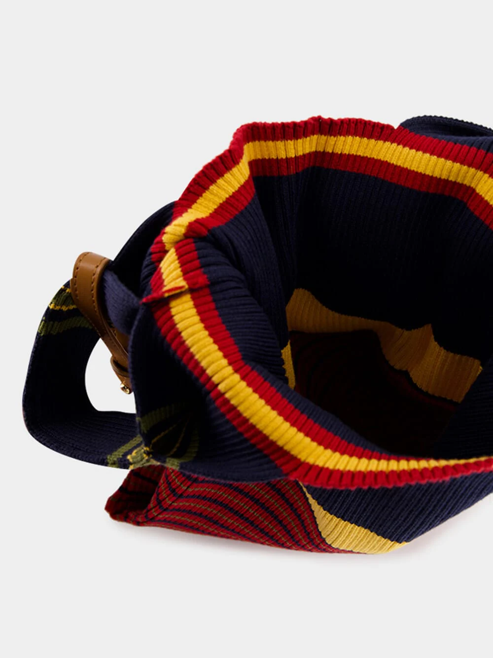 Malachite Multistripe Knitted Bag - Image 6