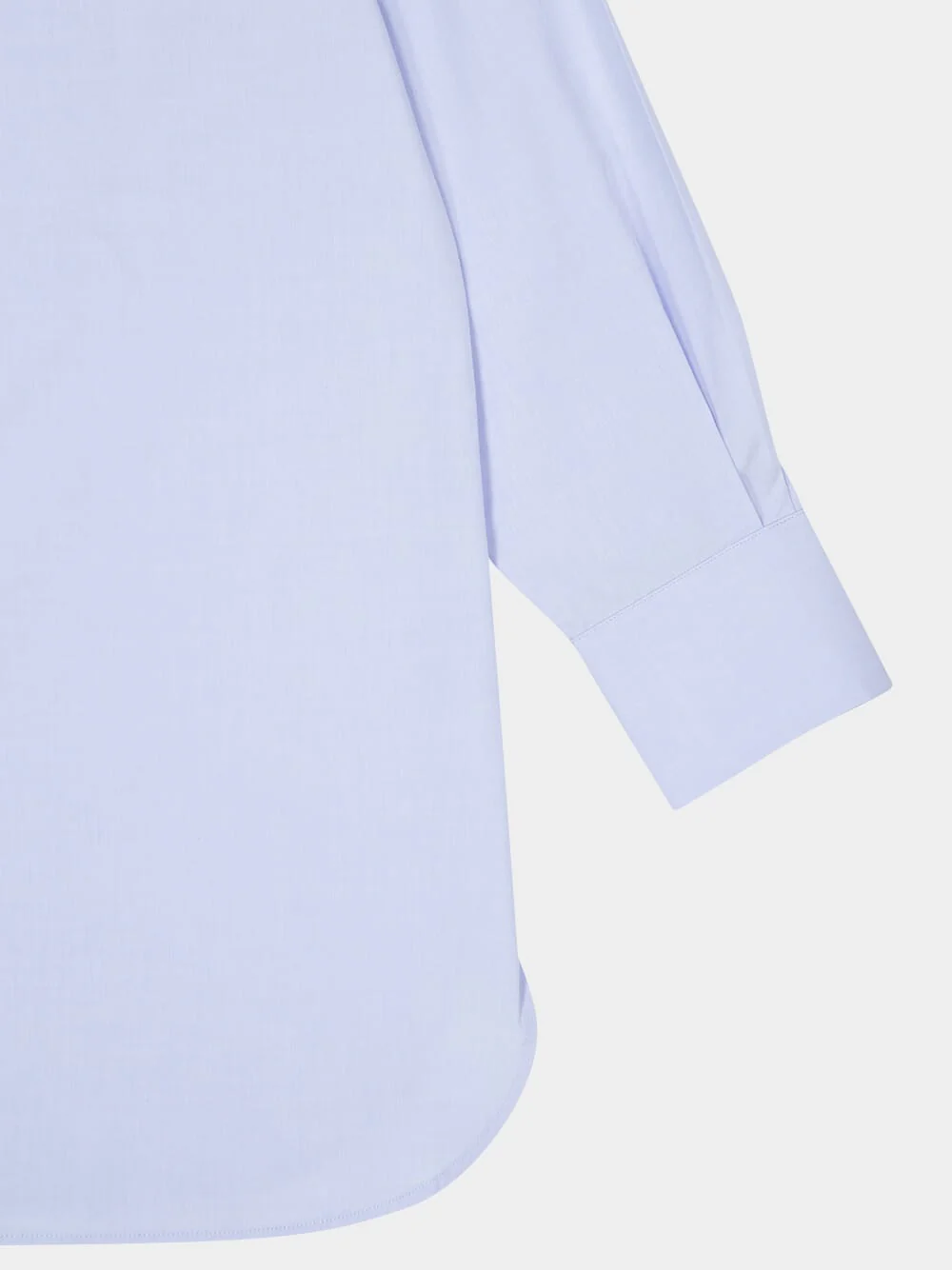 Marla Blue Relaxed Fit Poplin Shirt with Detachable Flower - Image 4