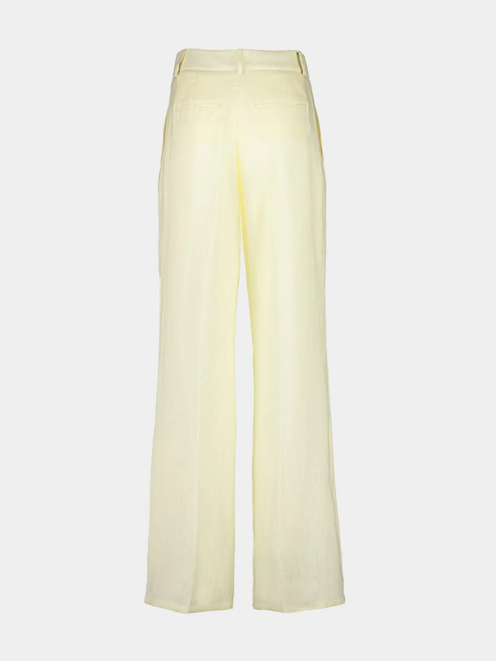 Marte Cream Linen Wide Pants - Image 3