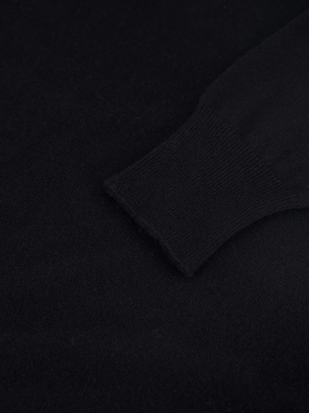 Maya Black V-Neck Cashmere Midi Dress - Image 5