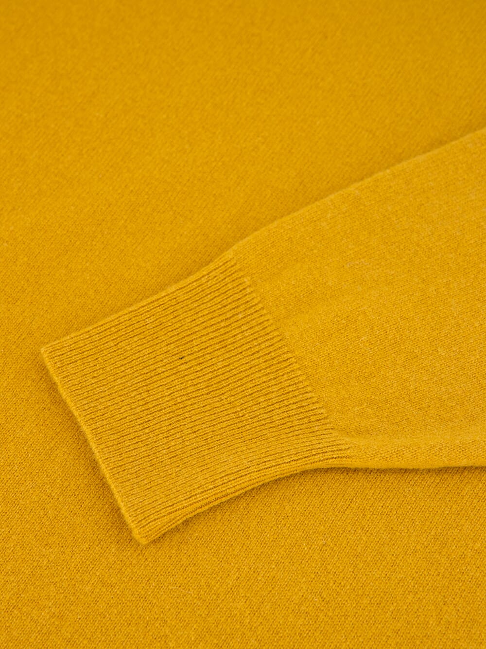 Maya Mustard V-Neck Cashmere Midi Dress - Image 5