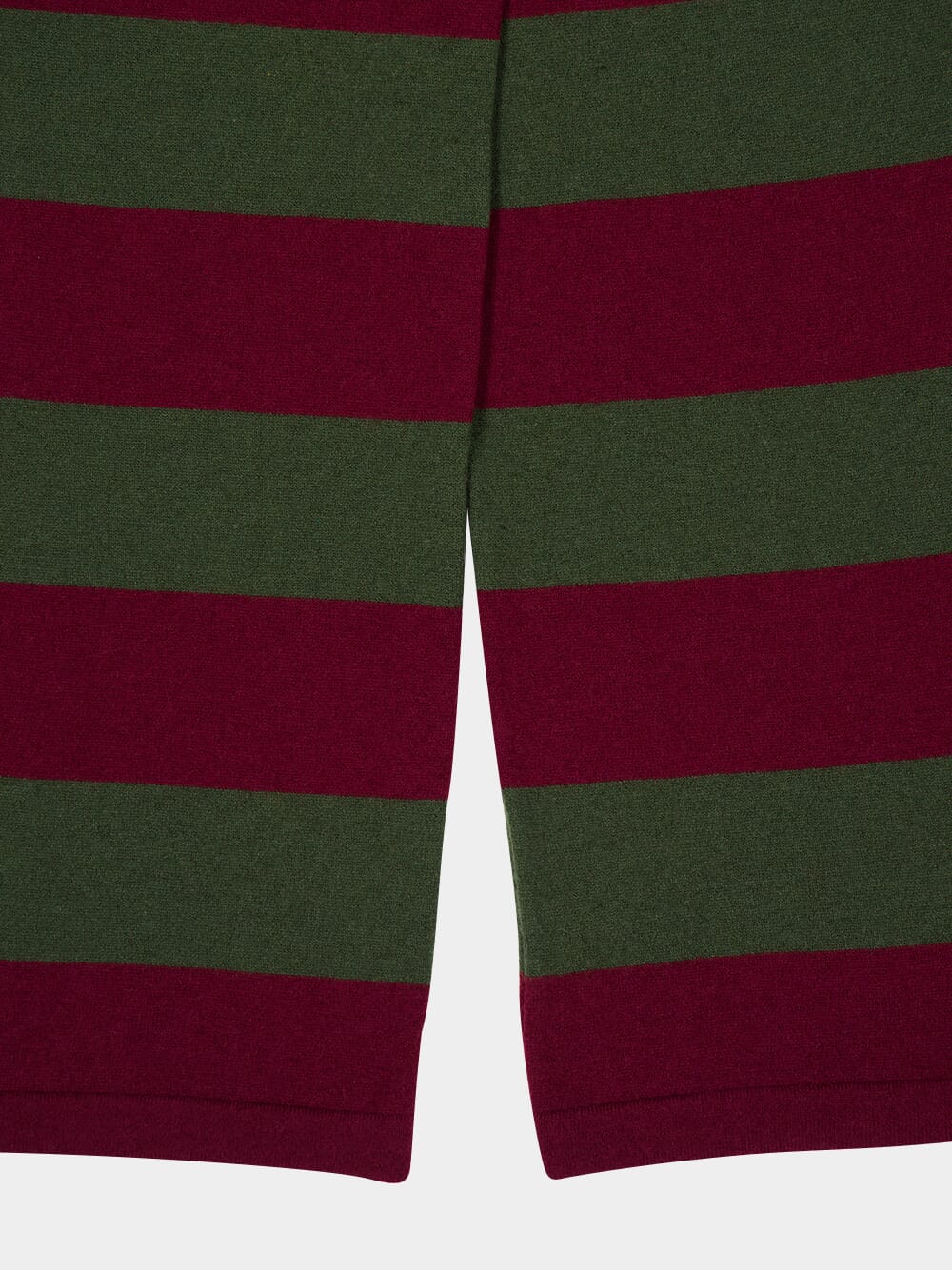 Mira Cabernet and Peacoat Striped Knitted Wide-Leg Pants - Image 7
