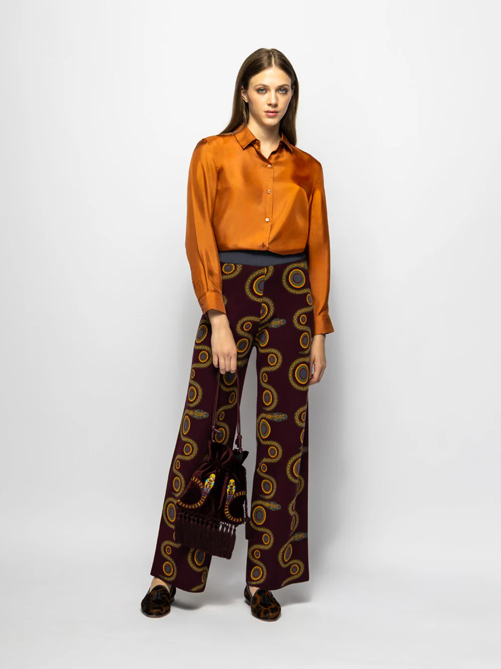 Mira Natrix Knitted Jacquard Pants