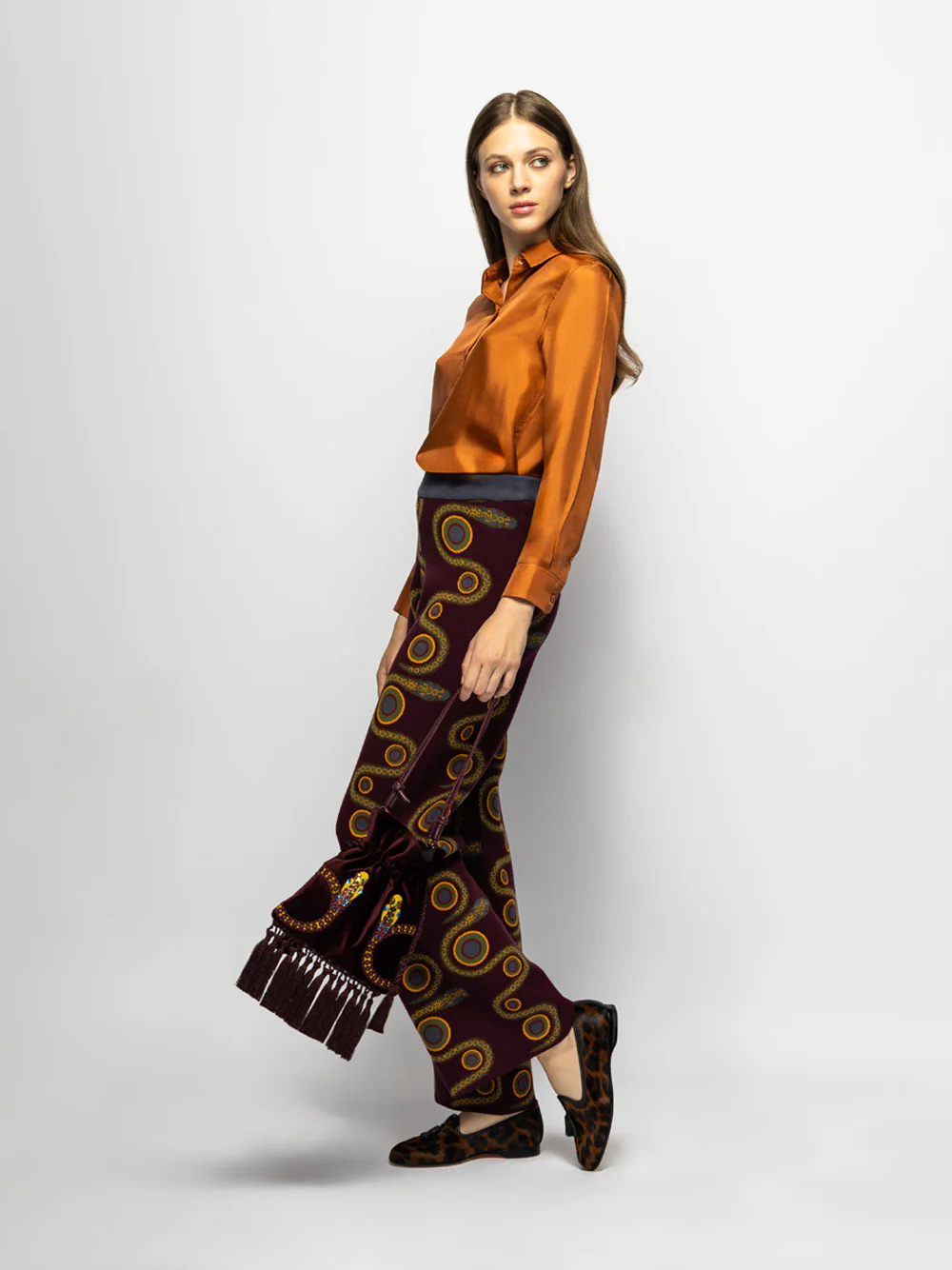 Mira Natrix Knitted Jacquard Pants - Image 5