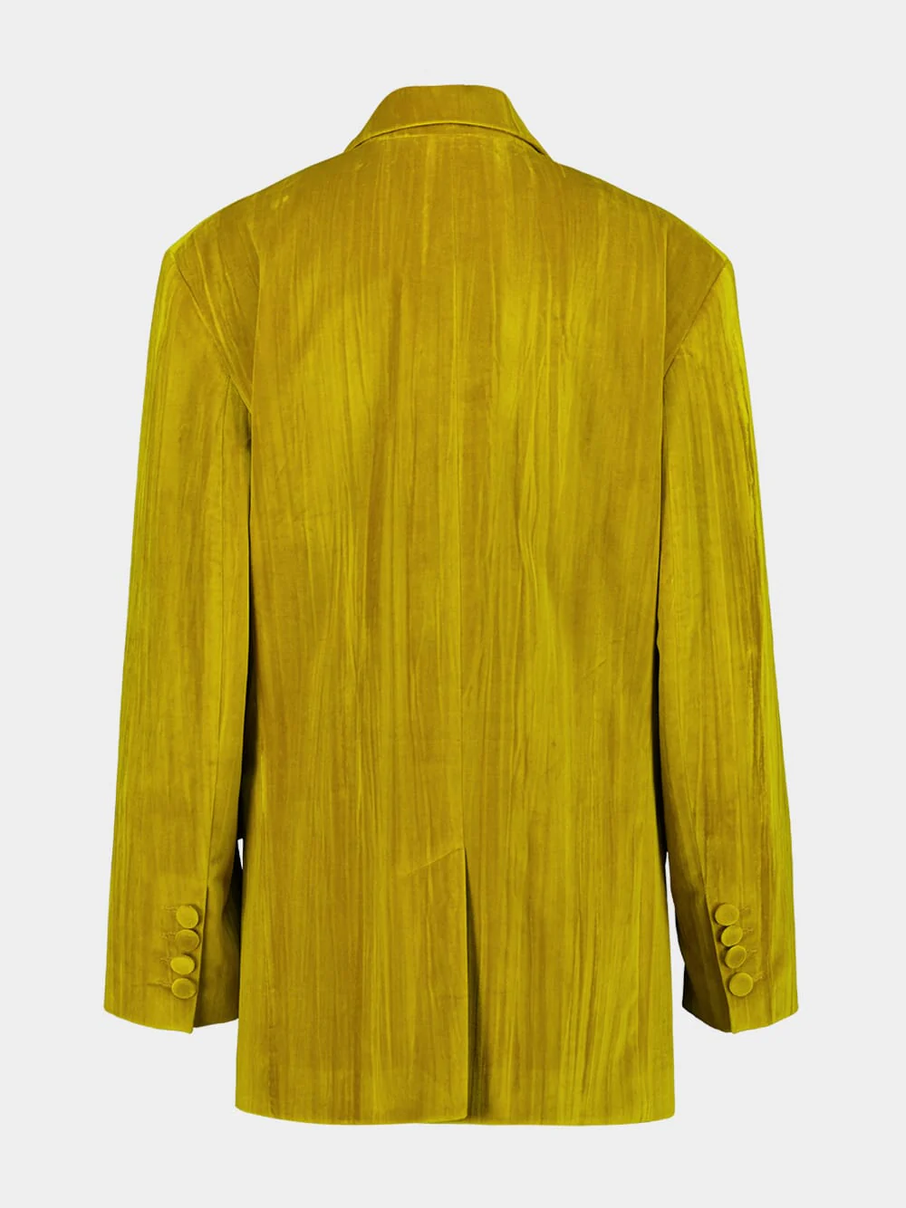 Olimpia Golden Palm Velvet Plissé Blazer - Image 4