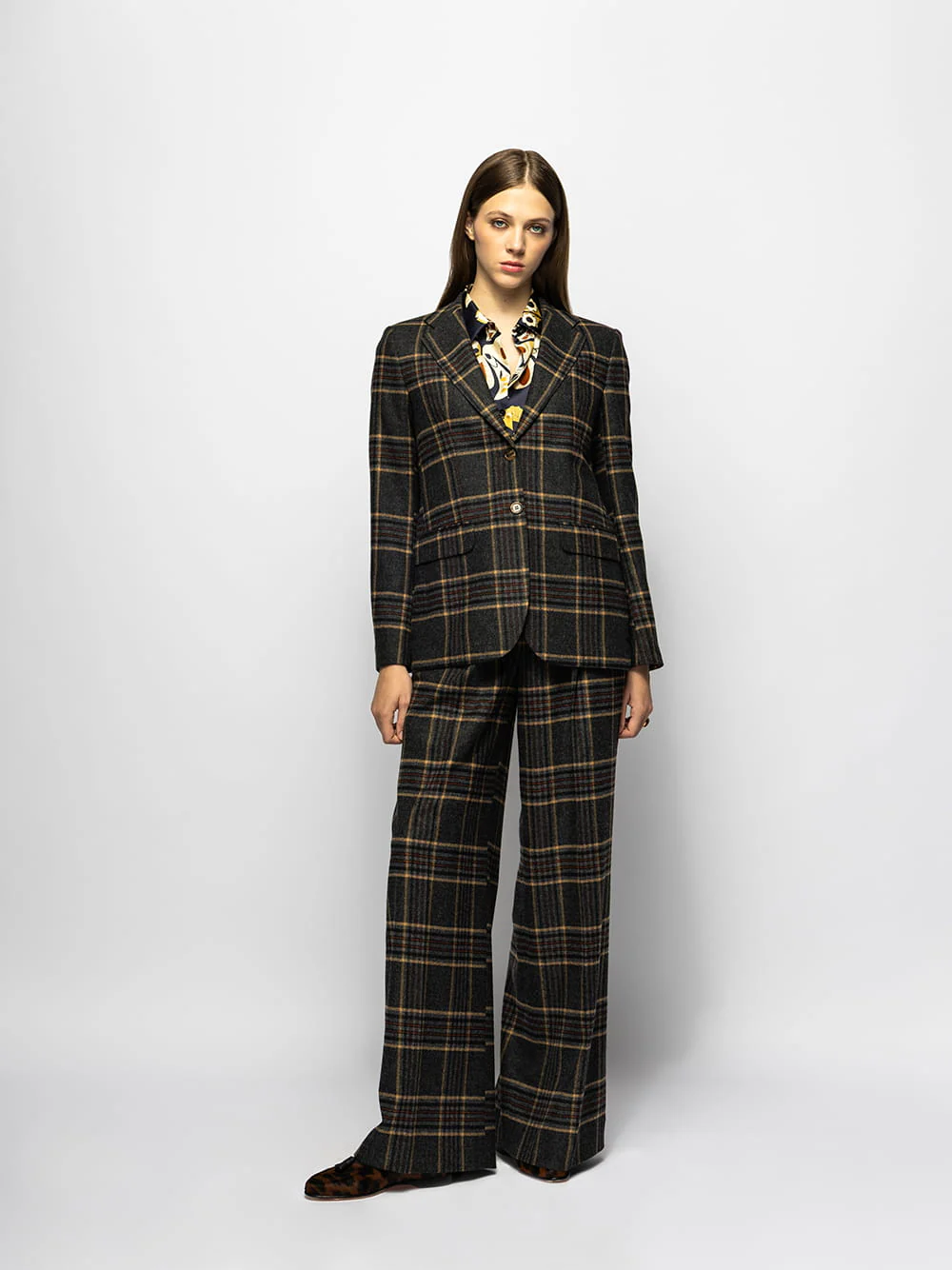 Paula Check Houndstooth Blazer - Image 2
