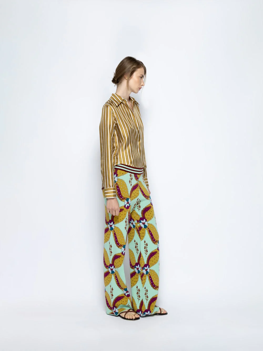 Mira Aquageo Jacquard Pants with Drawstring - Image 4