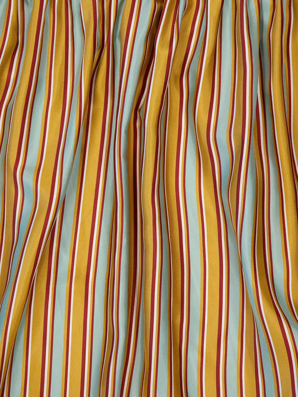 Rosalia Sun Stripes Printed A-Line Silk Twill Dress - Image 8
