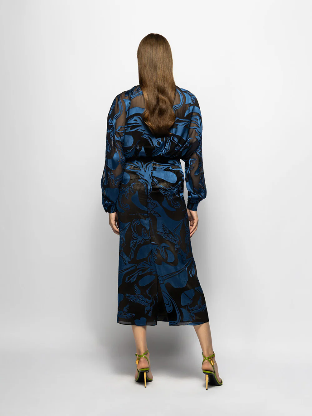Rubina Devoré Pencil Skirt - Image 4