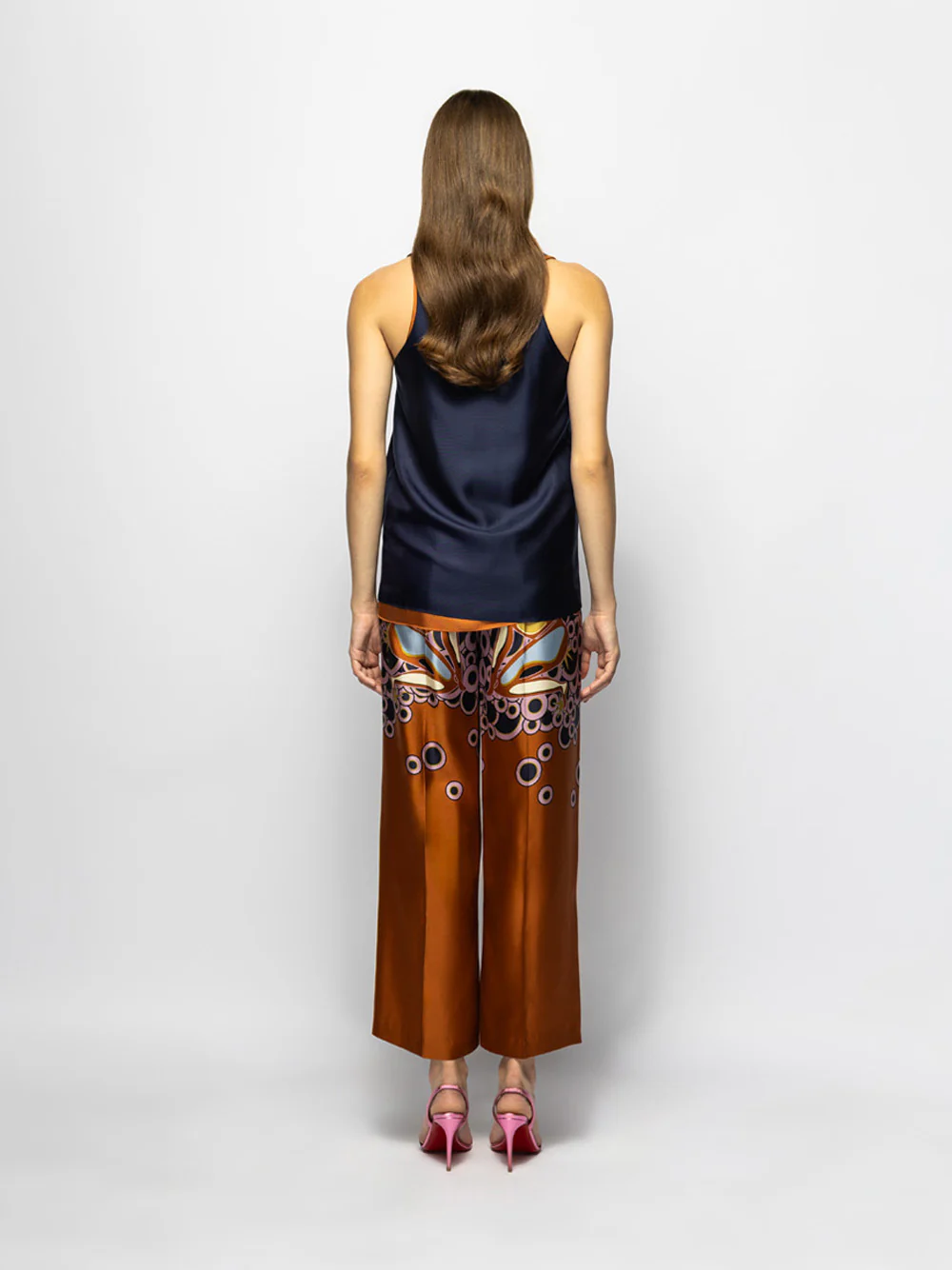 Serena Peacoat Silk Tank Top - Image 4
