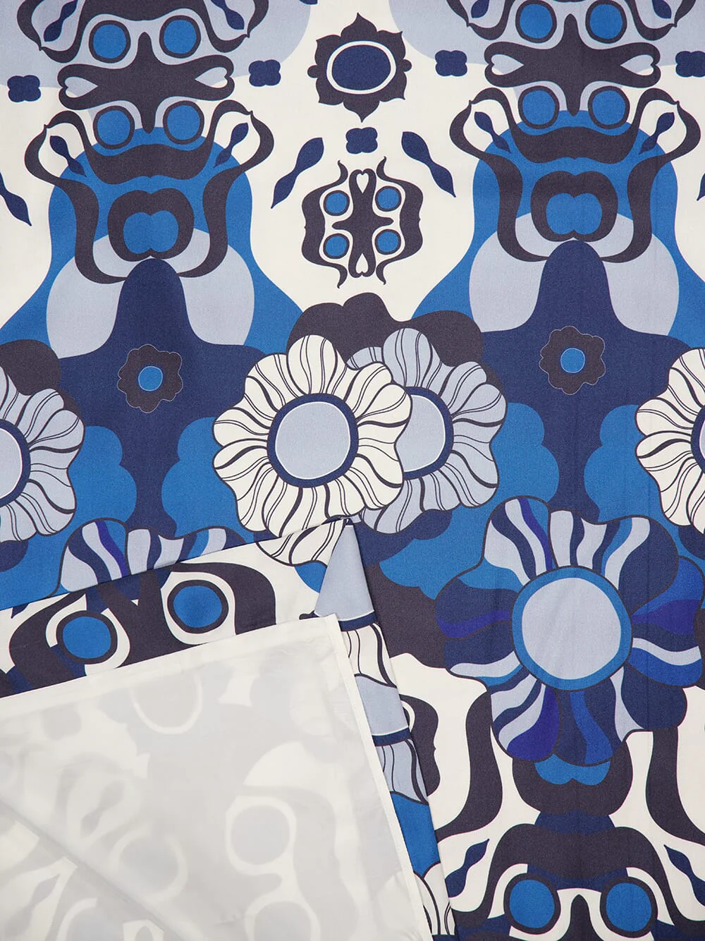 Shirley Flora Mix Printed Silk Twill A-Line Dress - Image 6