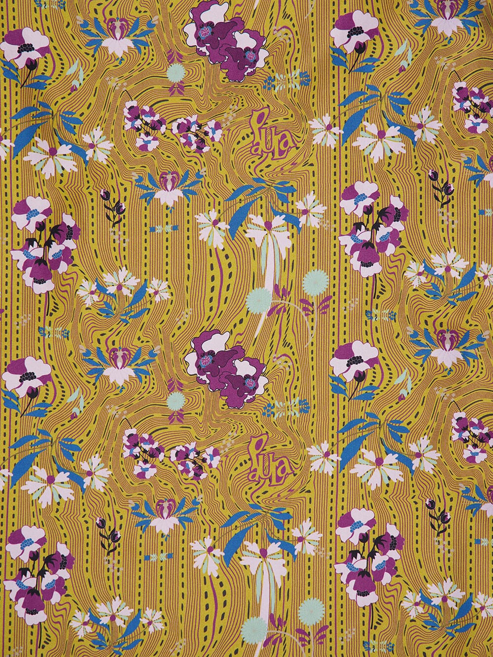 Shirley Floral Psic Printed Silk Twill A-Line Dress - Image 7