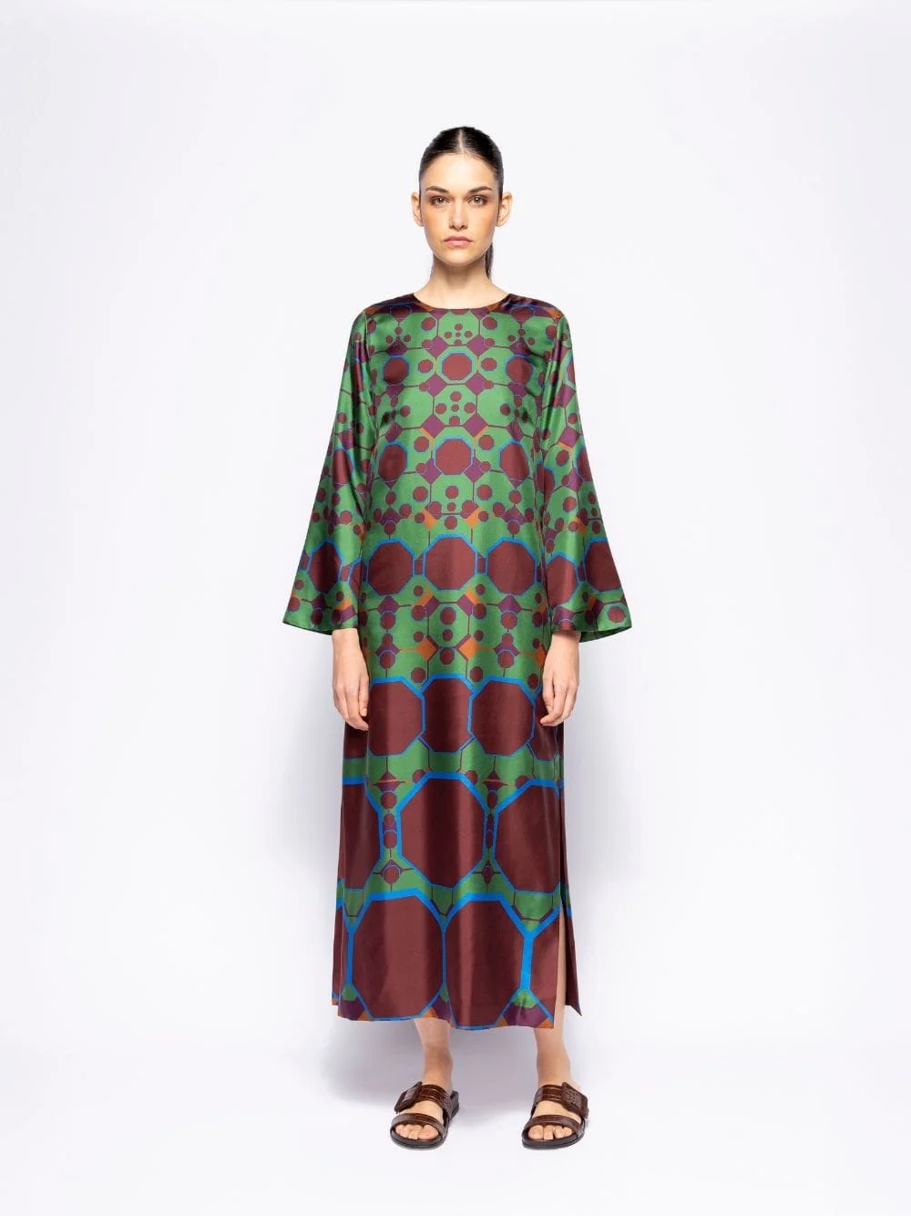 Shirley Octa Print Printed Silk Twill Dress