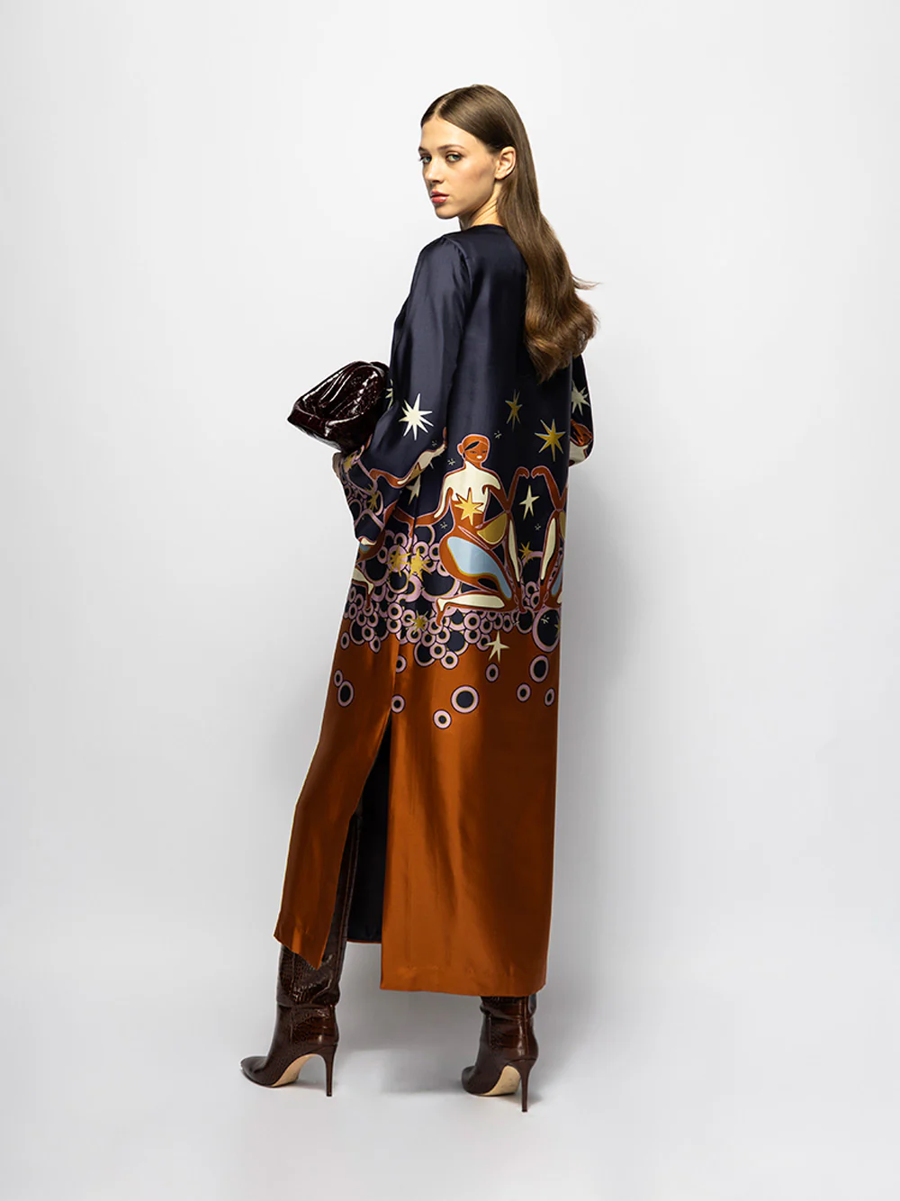 Shirley Soulprint Printed Silk Twill Dress - Image 4