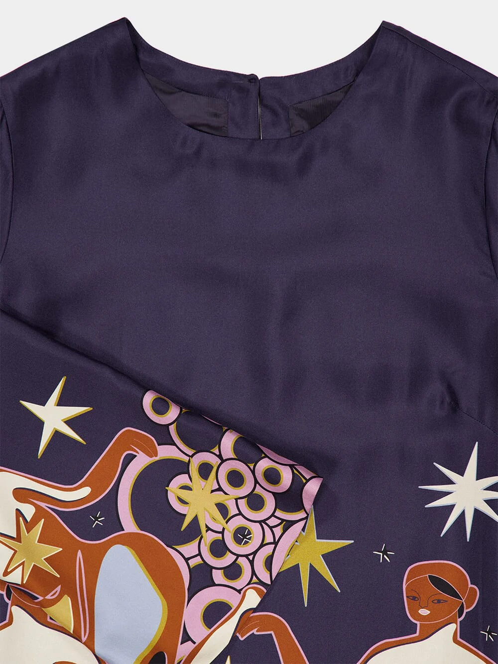 Shirley Soulprint Printed Silk Twill Dress - Image 5