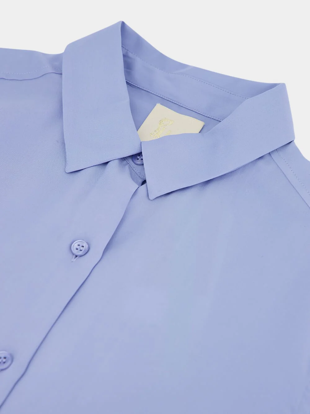 Ametista Blue Silk Shirt - Image 4