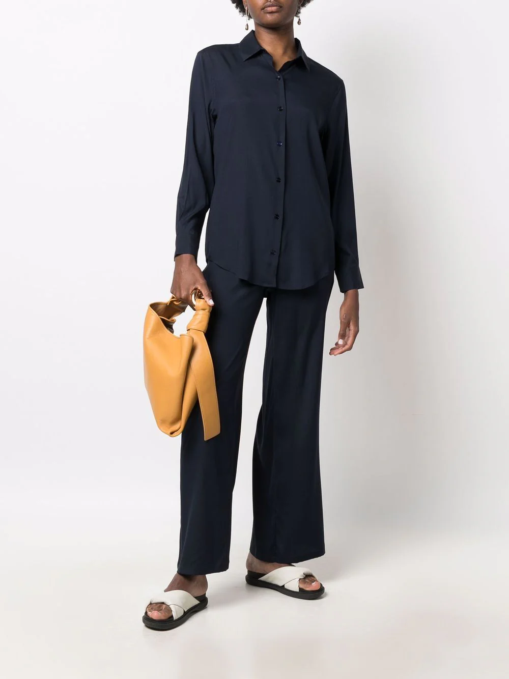 Silk Straight Pants
