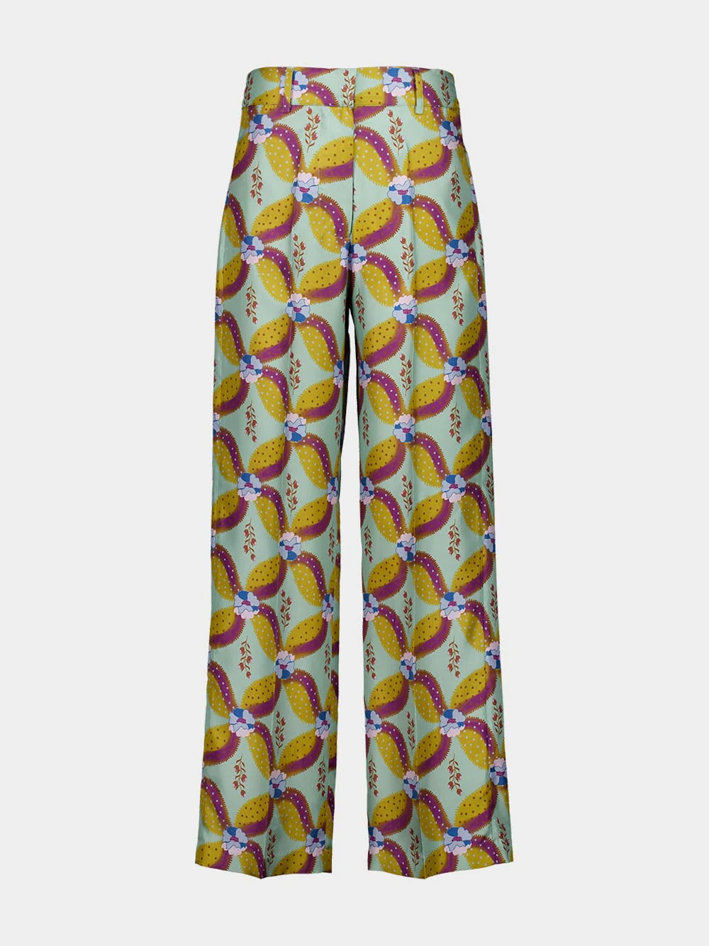 Sonia Aquageo Printed Silk Twill Pants - Image 2