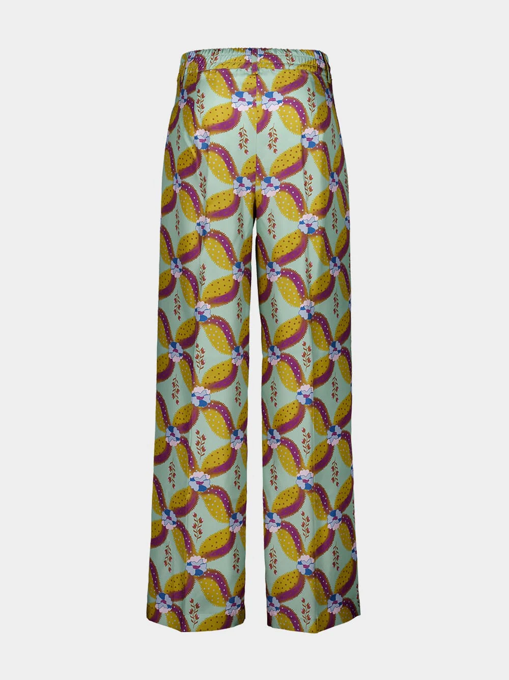 Sonia Aquageo Printed Silk Twill Pants - Image 3