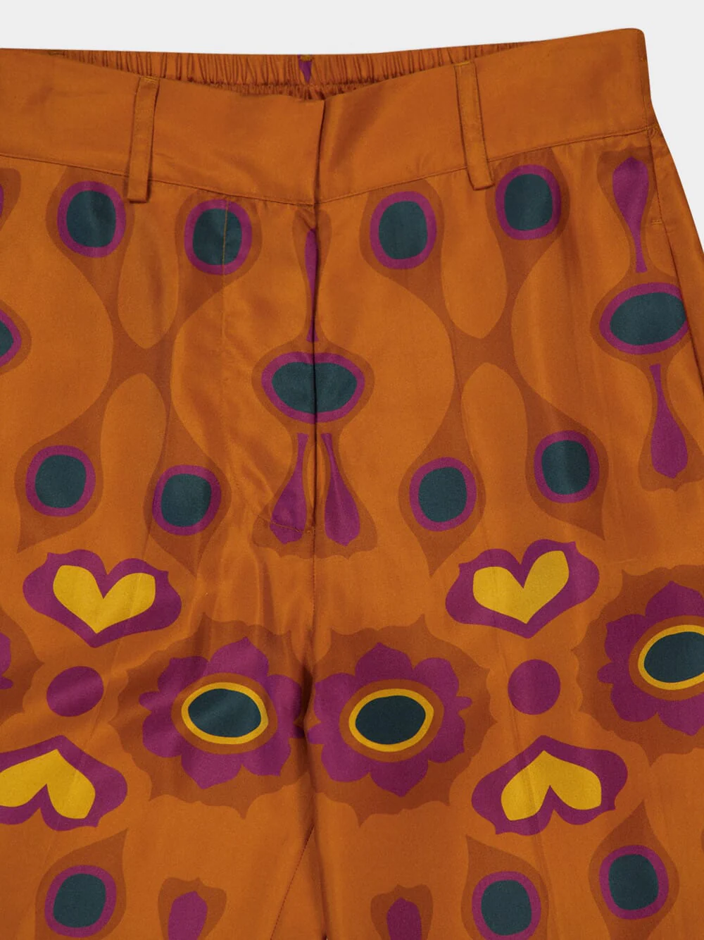 Sonia Hawaii Flower Printed Silk Twill Pants - Image 5