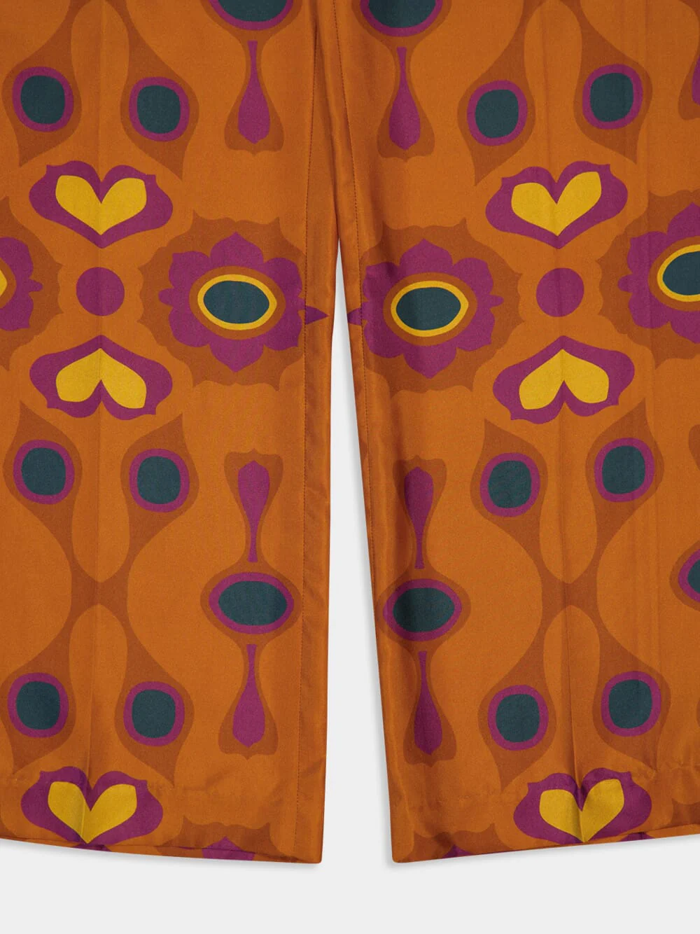 Sonia Hawaii Flower Printed Silk Twill Pants - Image 6