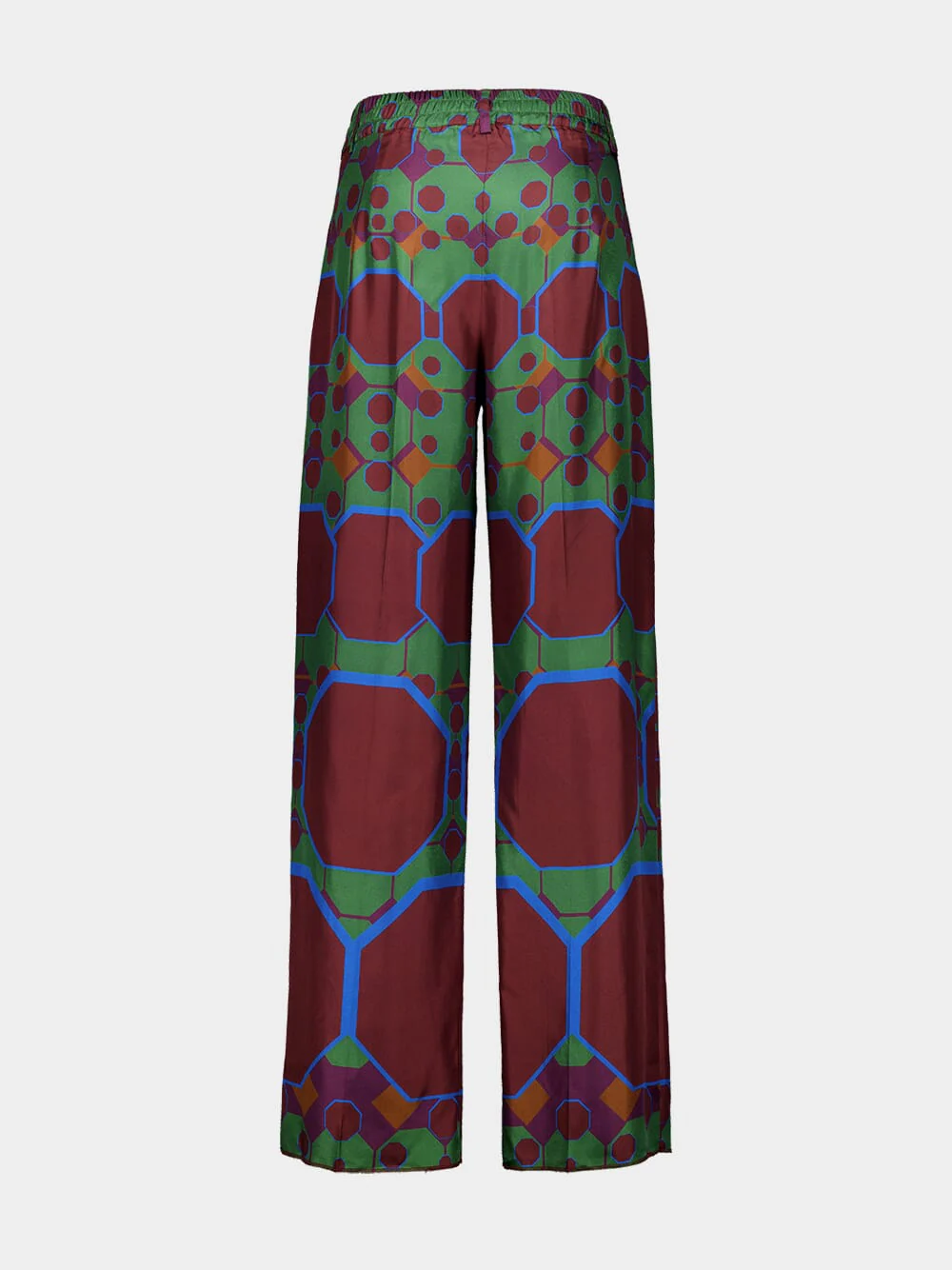 Sonia Octa Print Printed Silk Twill Pants - Image 4
