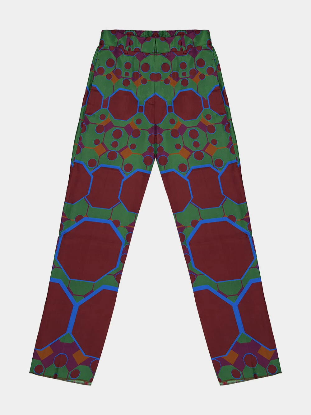 Sonia Octa Print Printed Silk Twill Pants - Image 9