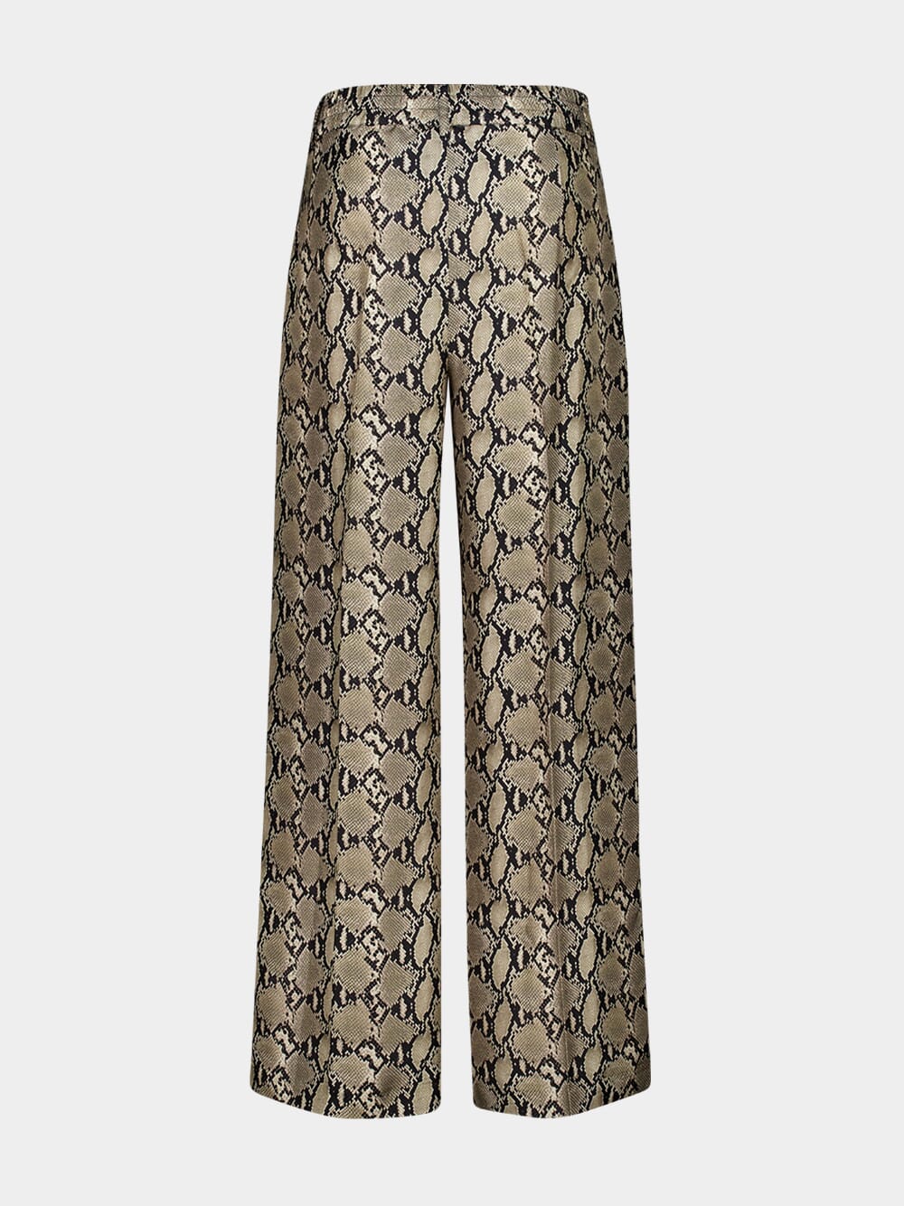 Sonia Snakeskin Printed Silk Twill Pants - Image 3